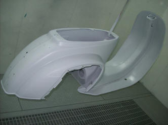 Vintage scooter restoration - Prepared for the Final Finish