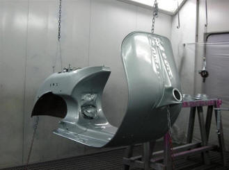 Vintage scooter restoration - Painted and Ready for Assembly