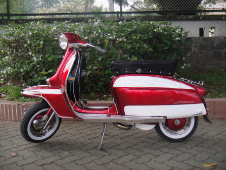 Lambretta TV 175 Series III in Red and White