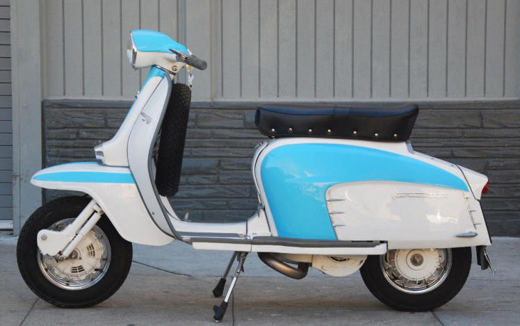 Lambretta TV 175 Series III White and Ribbon Blue