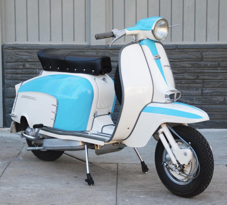 Lambretta TV 175 Series III White and Ribbon Blue