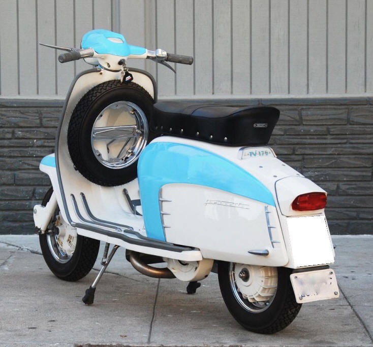 Lambretta TV 175 Series III White and Ribbon Blue