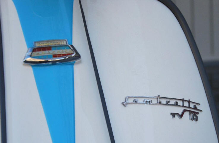 Lambretta TV 175 Series III White and Ribbon Blue