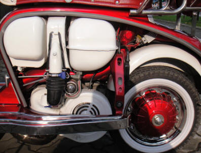 Lambretta LI Special Red and White MOD Target