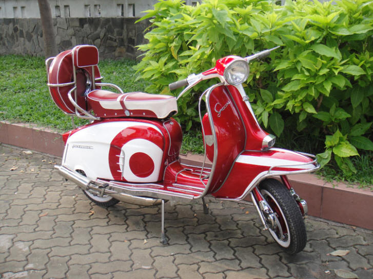 Lambretta LI Special Red and White MOD Target