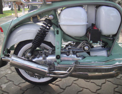 Lambretta LI Special Turquoise Blue and White