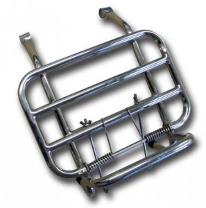 Vintage Vespa stainless steel front rack
