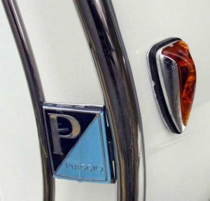 Retro turn signals for vintage Vespa scooter