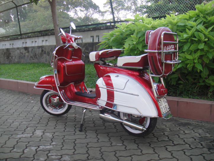 Vespa VBC Red and White MOD Target