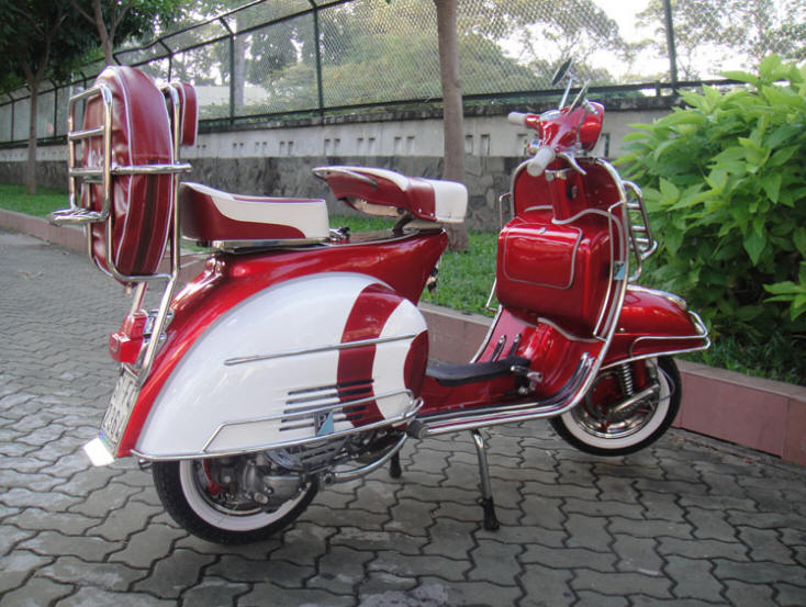 Vespa VBC Red and White MOD Target