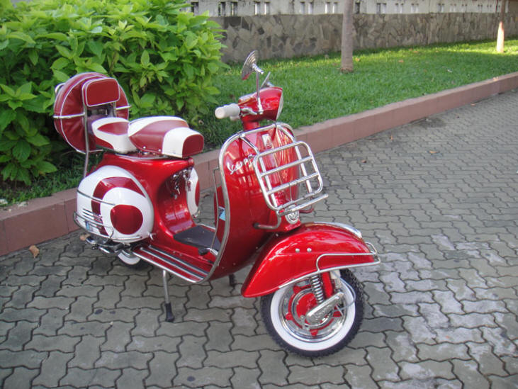 Vespa VBC Red and White MOD Target