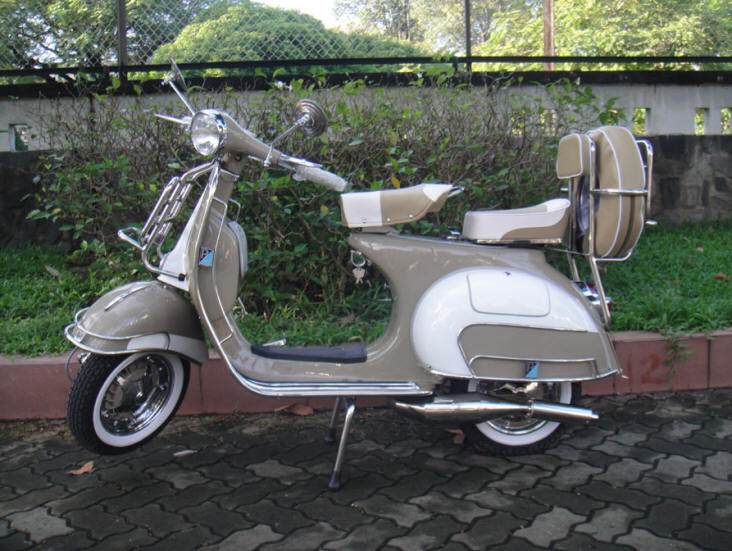 Vespa VBB Brown and White